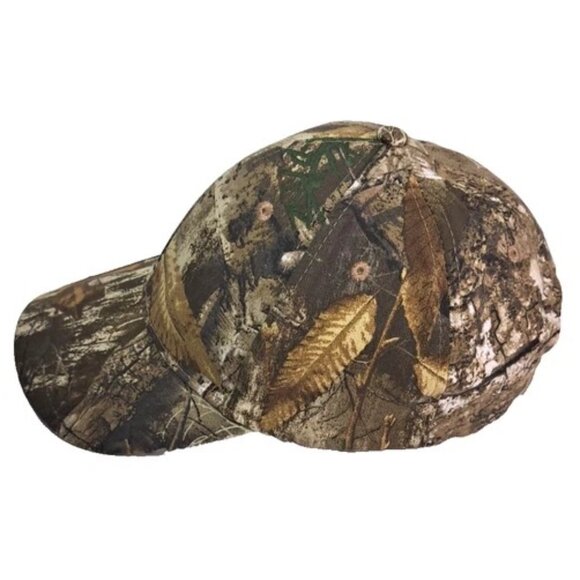 Baseball Hat Camo American Flag R Embroidery Cap Strap Adjust Realtree Hunting - Picture 5 of 6